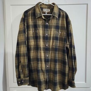 Duluth Trading Mens XL Flannel Long Sleeve Button Down Plaid Lumberjack Shirt